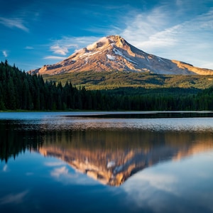 Mt Hood from Trillium Lake-sunset