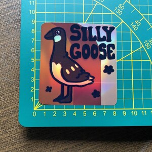 Sticker oie stupide