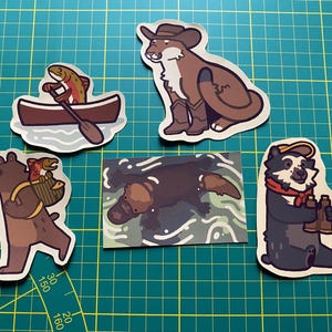 Stickers Inktober 2024 jours 1-5