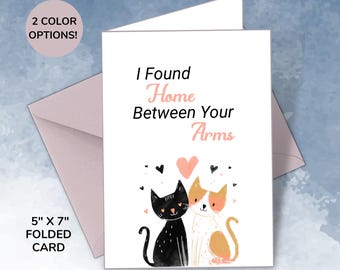 Printable Digital Download Card | Love Card | Valentine's Day Card | Anniversary Card | Husband Card | For Him | Cute Card for Her
