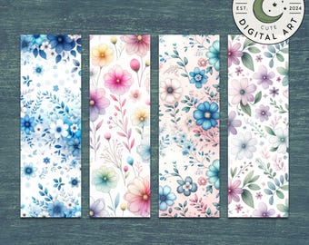 Digital Bookmarks | Printable Bookmarks | Instant Download | PDF Bookmarks | Gift For Book Lover | Cute Bookmarks | Booktok | Flowers