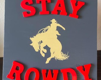 Custom Hand Painted 3D Wooden Sign | Business Name, Tagline, Logo Display