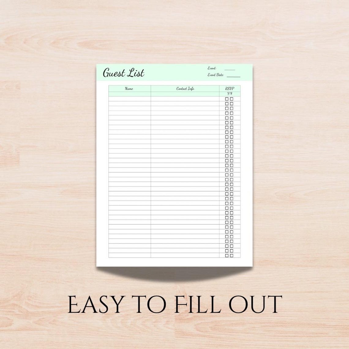 Simple Event Planning Template for Event Organization Template for ...