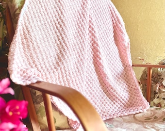 Personalisierte Rosa rosa rosa Tagesdecke pudrige Decke Dekor Bettüberwurf handgemachte Decke Boho Bohemian Dekor Häkeldecke Boho Bohemian Dekor Rosa