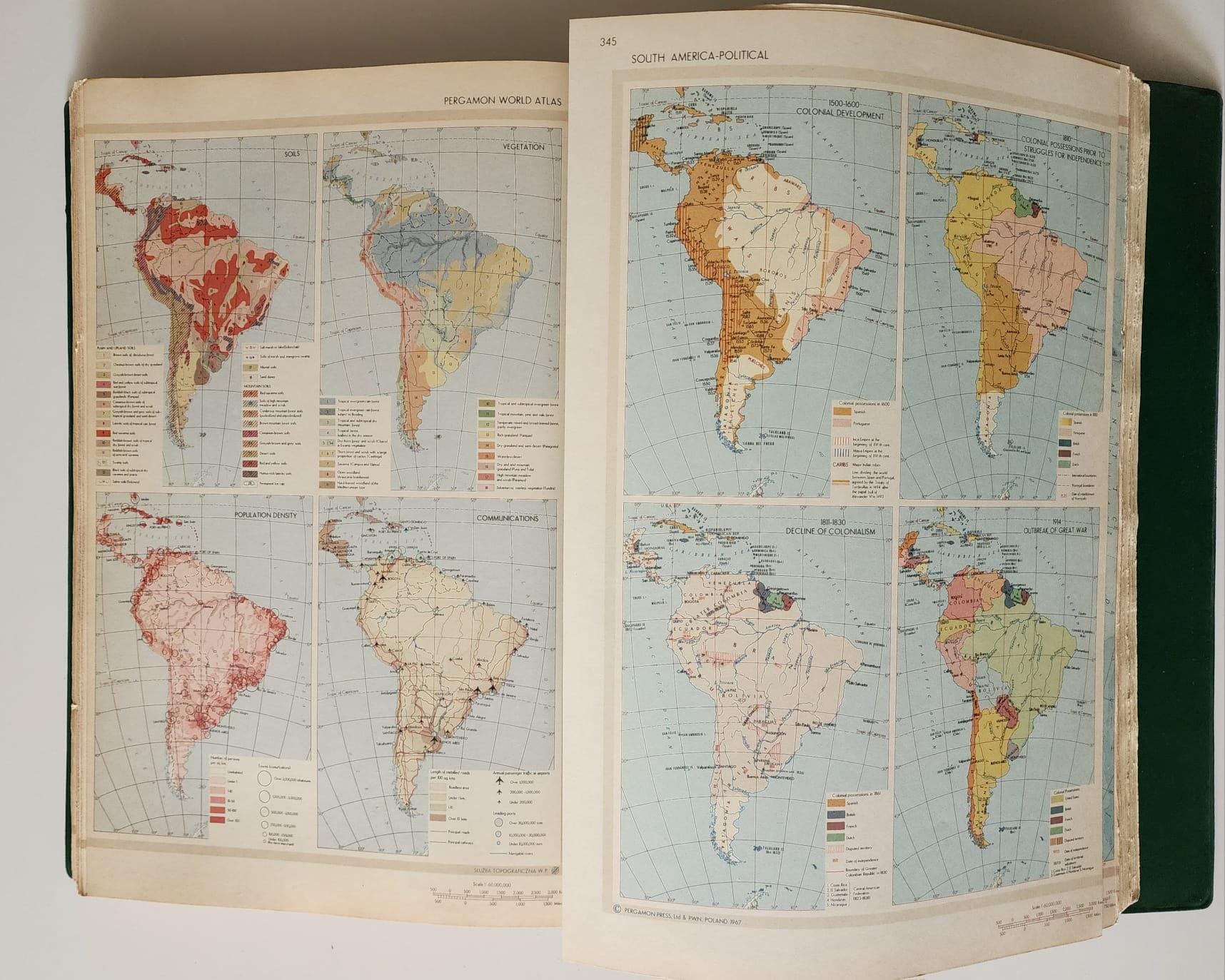 Rare 1968 Pergamon World Atlas – A Monumental Cartographic