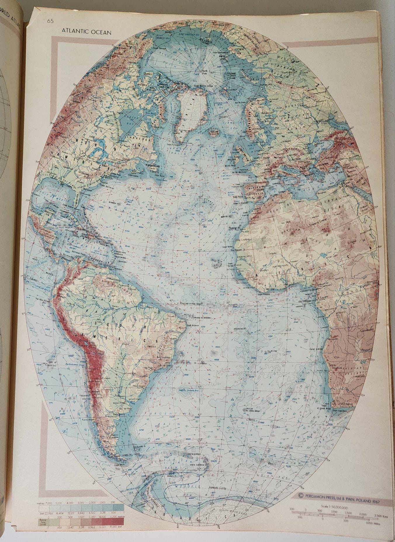 Rare 1968 Pergamon World Atlas – A Monumental Cartographic
