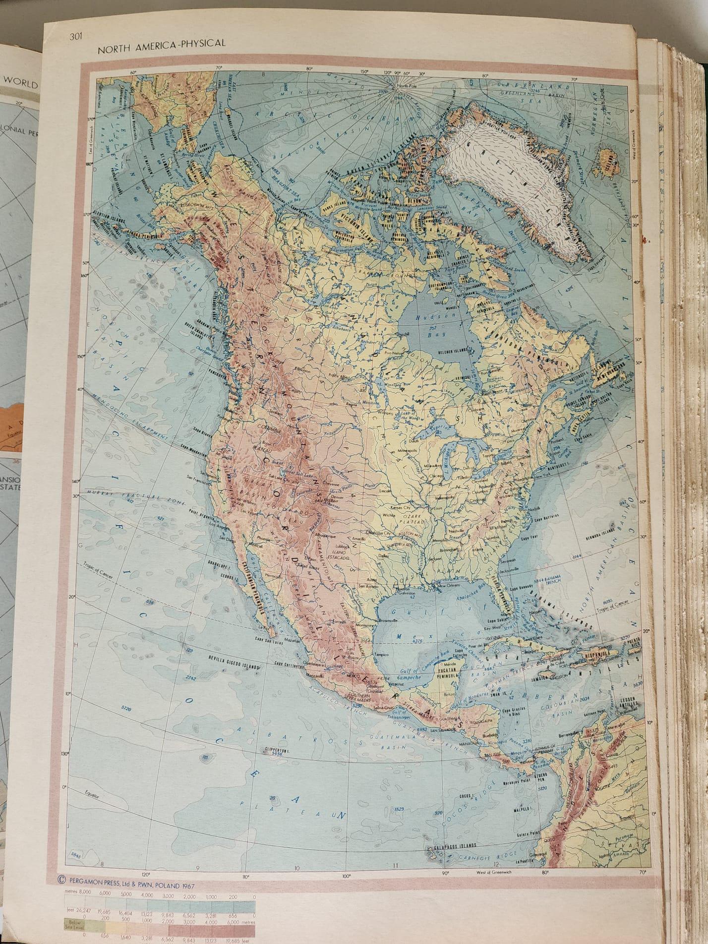 Rare 1968 Pergamon World Atlas – A Monumental Cartographic