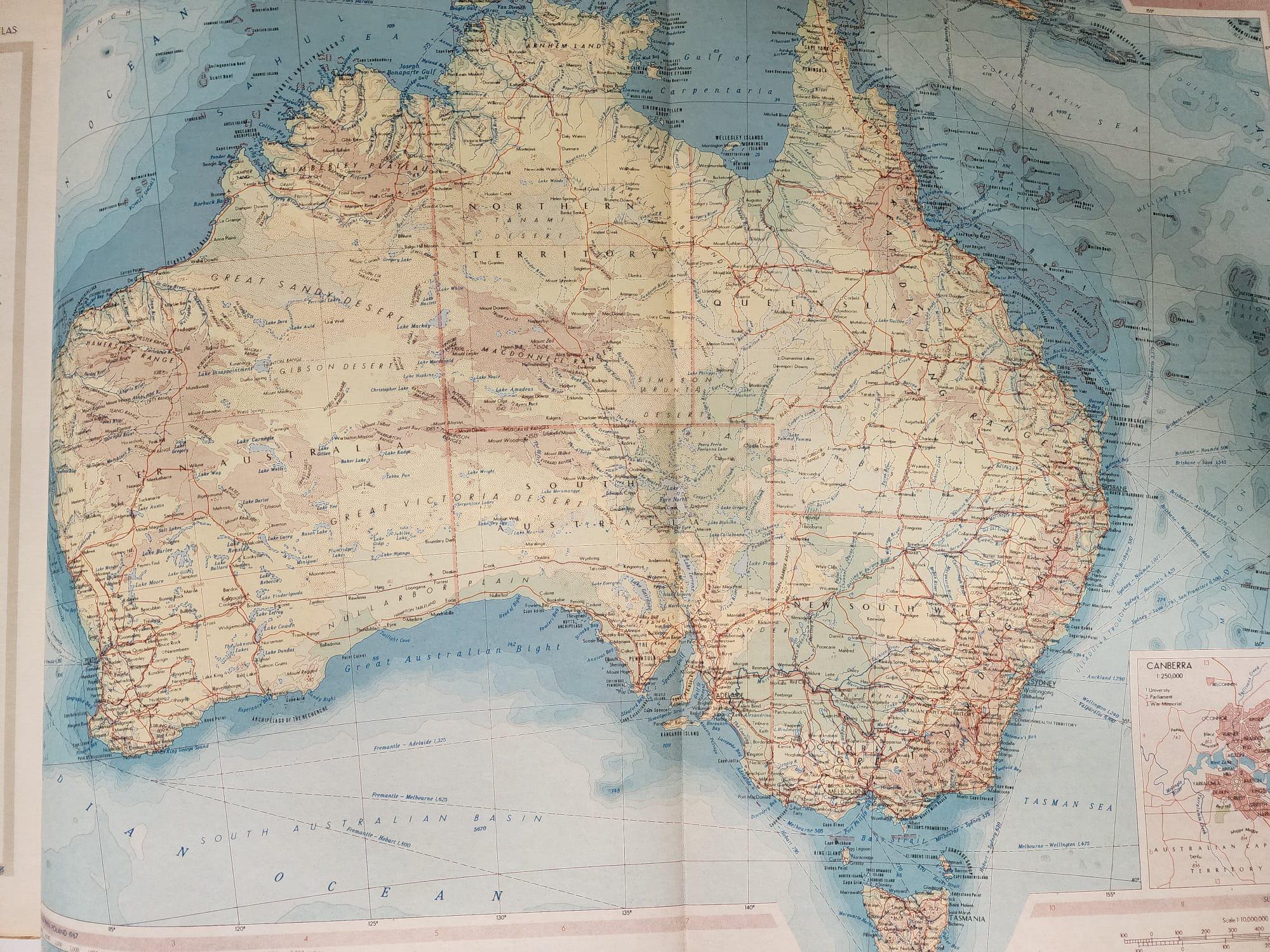 Rare 1968 Pergamon World Atlas – A Monumental Cartographic