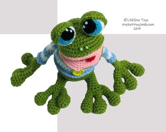 Crochet toy Amigurumi Pattern - Mr. the Frog.