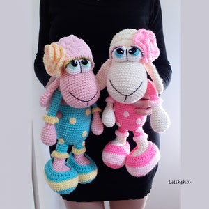 ¡PATRÓN!-ES. Oveja de Pascua a crochet - Patrón amigurumi en PDF + 12 videotutoriales (más detalles abajo)