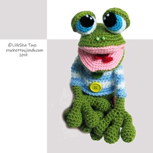 Crochet toy Amigurumi Pattern Mr. the Frog. image 2