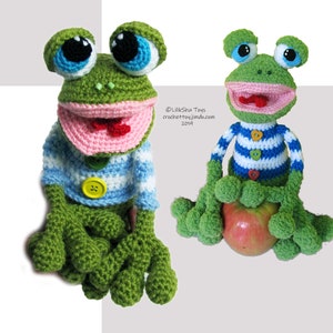 Crochet toy Amigurumi Pattern Mr. the Frog. image 4