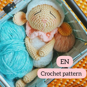 SCHEMA!-IT. Peluche assonnato Pecora - Schema PDF Amigurumi - Peluche pasquali all'uncinetto