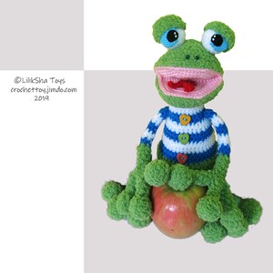 Crochet toy Amigurumi Pattern Mr. the Frog. image 3