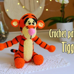 PATTERN!-EN. TIGGER -  Amigurumi pattern Winnie&#39;s friends - Crochet Patterns - הוראות סריגה בעברית