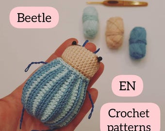 Crochet Beetle Pattern – Amigurumi George, Striped Pants (PDF Pattern) (English)