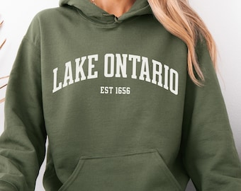 Sweat à capuche Lac Ontario, Sweat-shirt Ontario Canada, Cadeau Grands Lacs, Pull « Sauvez le lac Ontario pour toujours », Sweat-shirt Fierté canadienne contre le changement de nom