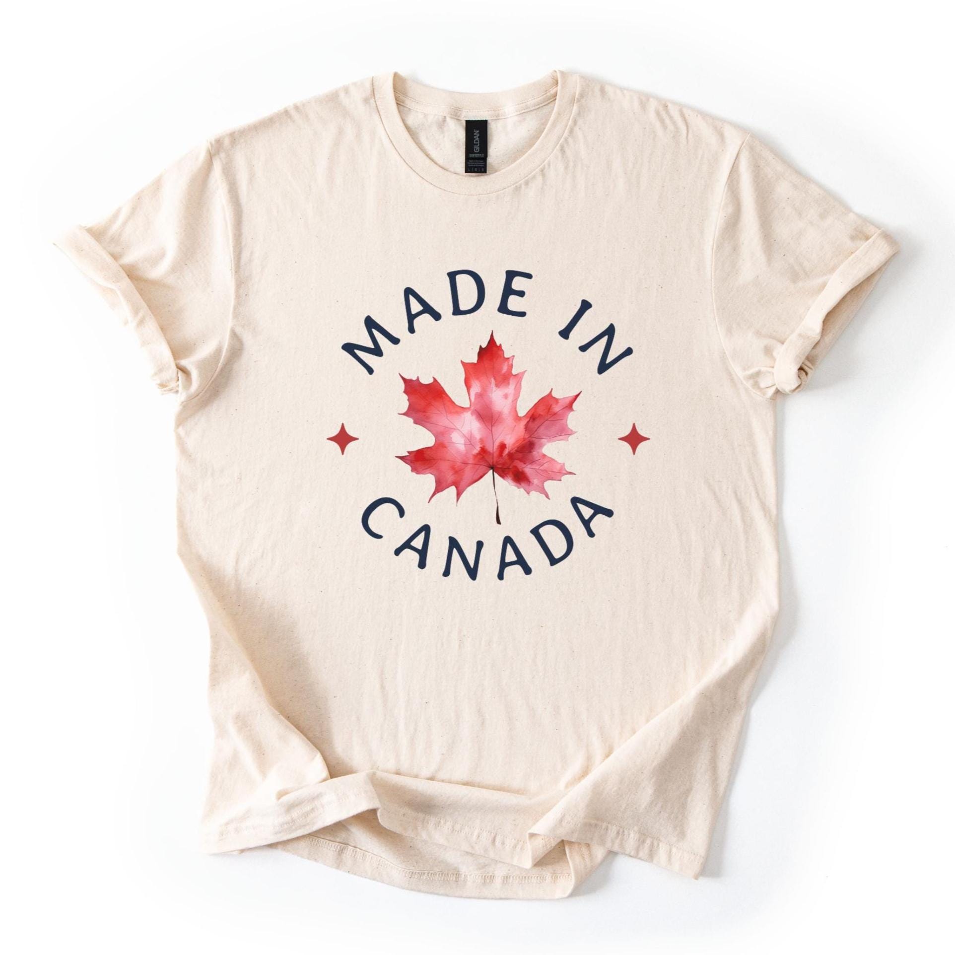 Made in Canada T-shirt, Canadian Maple Leaf Shirt, Canada Pride Tee ...