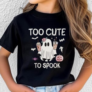 Kids Halloween T-Shirt: Funny Ghost Graphic Tee, Spooky Season Outfit, Childs Ghost Shirt, Cute Pumpkin Patch Trick or Treat Outfit, Gift