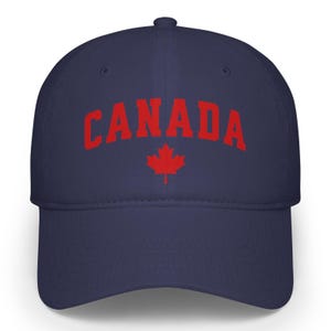 Canada Maple Leaf Hat, Canadian Baseball Cap, Patriotic Canada Dad Hat, Maple Leaf Souvenir Gift for Canada Day or Travel, Gift for Canadian