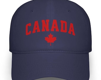 Canada Maple Leaf Hat, Canadian Baseball Cap, Patriotic Canada Dad Hat, Maple Leaf Souvenir Gift for Canada Day or Travel, Gift for Canadian