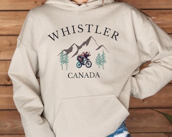 Whistler Canada Hoodie, Whistler BC Sweatshirt, Canadian Souvenir Gift, Whistler Apparel, Cozy Whistler Pullover for Outdoor Adventure Lover