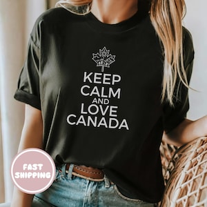 Love Canada Unisex Tee, Canadian Pride Shirt, Canada not for Sale T Shirt, Elbows Up Canada Shirt, Not a 51st State Tshirt, Activist Apparel