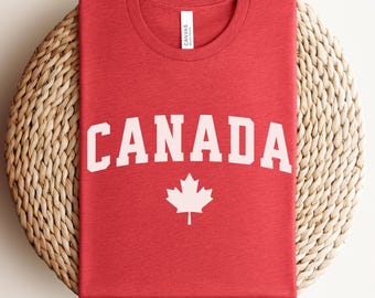 Canada Day Ahornblatt Unisex T-Shirt, Canadian Pride T-Shirt, Kanada Shirt Geschenk, rotes Ahornblatt Top, Vaterländisches Jersey T-Shirt, Reise Souviner Shirt