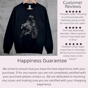 Halloween Raven Sweatshirt, Spooky Season Gothic Crewneck, Witchy Fall Sweater, Vintage Crow Spooky Bird Pullover, Dark Autumn Aesthetic