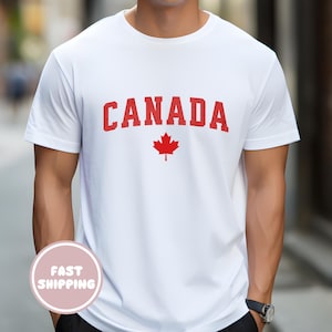 Kanadischer Stolz T-Shirt, Kanada Tag Ahornblatt Unisex T-Shirt, Reise-Souvenir-Shirt, Touristengeschenk, rotes Ahornblatt-Oberteil, Vaterländisches Jersey-T-Stück,
