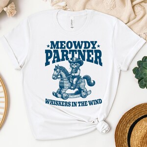 Meowdy Partner Cowboy Cat Shirt, Funny Vintage Western Cat Tee, Cyber Monday Special, Cowboy Cat Crewneck tshirt, Cat Lovers Gift Ideas
