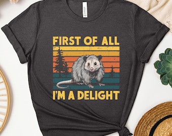Sarcastic Opossum Lover Shirt, Angry Animal Humor