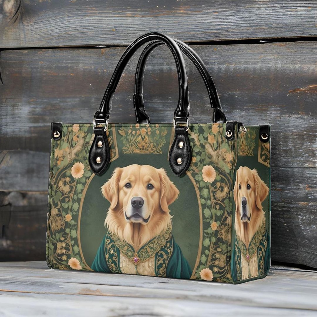 Noble Golden Retriever in Velvet Robe - Art Nouveau Regal Dog Portrait ...
