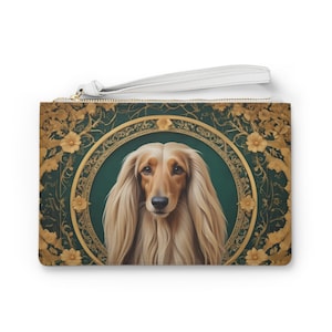 Bolso de mano Art Nouveau de Lebrel Afgano, Monedero de Pulsera Regal Dog, Regalo para Amantes de los Perros