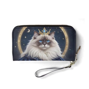 Ethereal Countess Cat Wallet - Veganes Leder Niedliches Portemonnaie für Frauen | Einzigartiges Geschenk, süße Vegan Geldbörse Ideales Geschenk für Sie