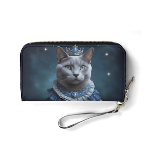 Portefeuille Astro Monarch pour chat – Joli portefeuille en cuir végétalien pour femme | Cadeau unique, joli portefeuille végétalien, cadeau idéal pour elle