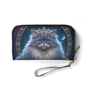 Cosmic Duchess Cat Wallet - Damen Portemonnaie | Einzigartiges Geschenk, süße Vegan Geldbörse Ideales Geschenk für Sie