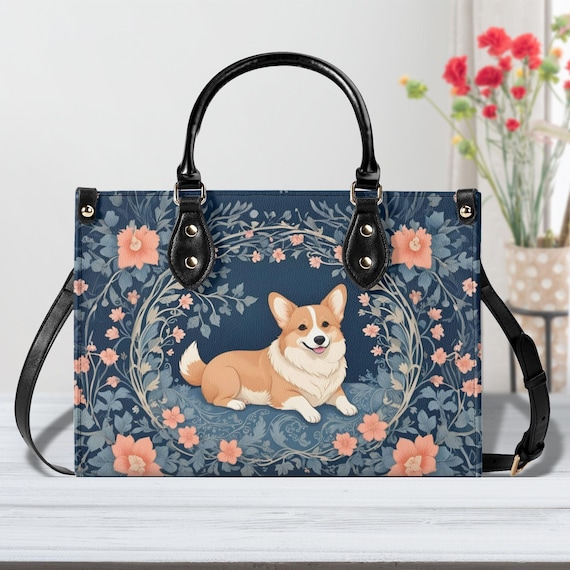 Cozy Corgi Crossbody Bag - Fun Vegan Leather Designer Purse