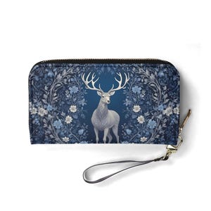 Portafoglio Majestic Deer – Portafoglio carino in pelle vegana per donna / Regalo unico, portafoglio vegano carino, regalo ideale per lei