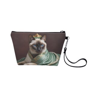 Empress Cat of the Orient Bag Zippered Sling Makeup Bag - Stylish and Portable Cosmetic Organizer Pouch Gift for Her