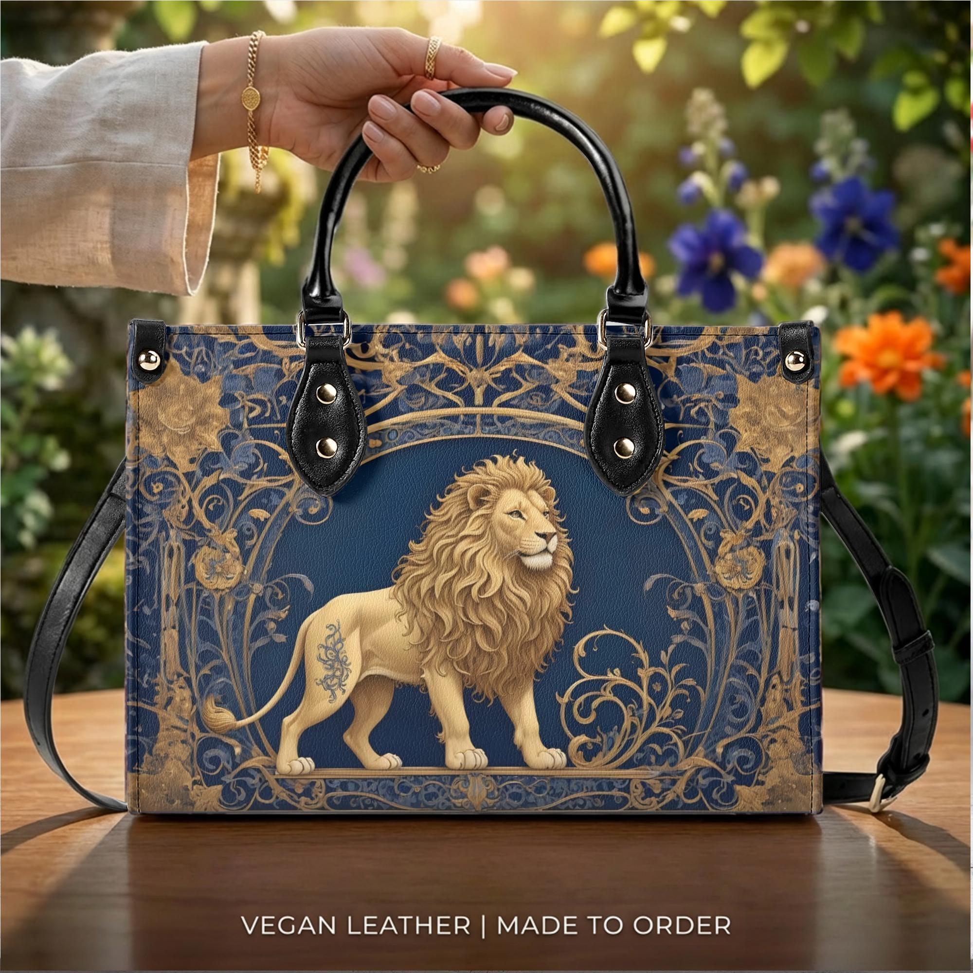 Gold lion handbag - Etsy 日本