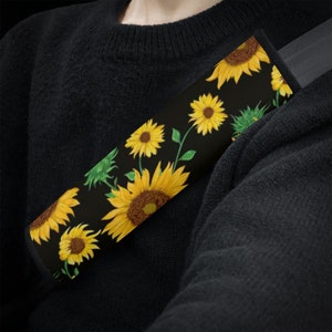 Sunflower Car Seat Belt Cover Seat Belt Strap Cover Car Seat Belt Pad Car Accessories Car Decor Gift