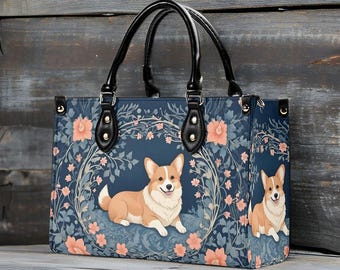 Cozy Corgi Crossbody Bag - Fun Vegan Leather Designer Purse