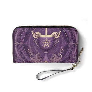 Magier Design Brieftasche - Damen Geldbörse aus veganem Leder | Einzigartiges Geschenk, süße Vegan Geldbörse Ideales Geschenk für Sie