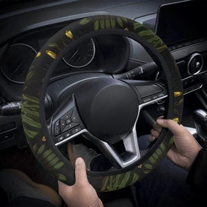 Green Decor Car Steering Wheel Cover