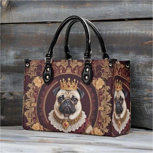 SZERE 200-BXCB Canvas Tote Bag - Pug Dog Design, 100% Polyester - View #8