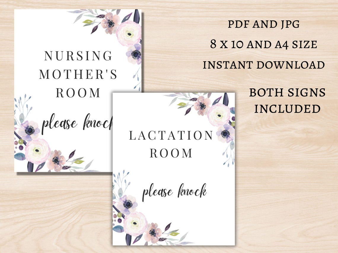 Nursing Mother Room Sign Printable, Please Do Not Disturb Sign