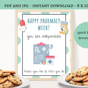 Pharmacy Week Sign, Pharmacy Week Banner, Pharmacy Week Decoration, Pharmacy Tech Appreciation, Pharmacy Tech Day, Pharmacy Week Gift