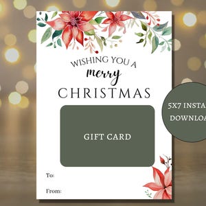 Porte-cartes cadeau de Noël imprimable, porte-cartes cadeau pour enseignant, cadeau d'échange Yankee, cadeau pour collègue, enseignante de garderie, remerciement du personnel