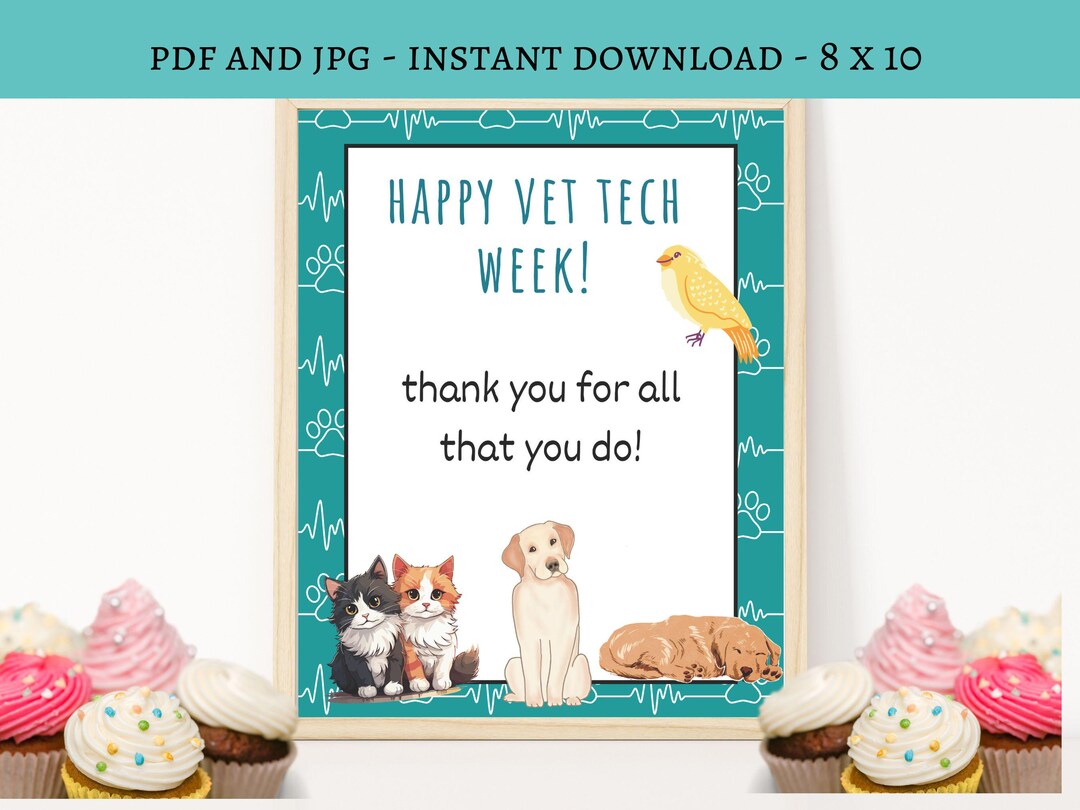 Vet Tech Week Sign Vet Tech Week Banner Vet Tech Week Decoration Vet Tech Week Sign Vet Tech Week Banner Vet Tech Week Decoration